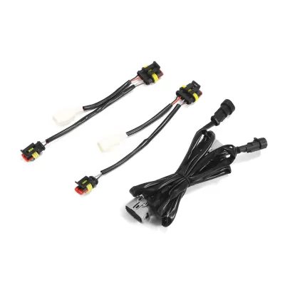 Toyota Sequoia - 2023 to 2025 - SUV [All] (Black) (Amber Sequential Turn Signal, and White DRL) (For Factory Reflector Headlights)