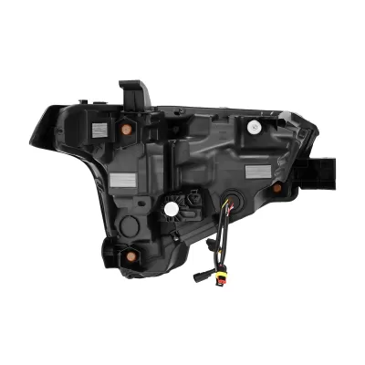 Toyota Sequoia - 2023 to 2025 - SUV [All] (Black) (Amber Sequential Turn Signal, and White DRL) (For Factory Reflector Headlights)