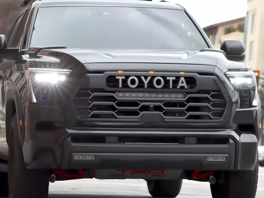 Toyota Sequoia - 2023 to 2025 - SUV [All] (Black) (Amber Sequential Turn Signal, and White DRL) (For Factory Reflector Headlights)