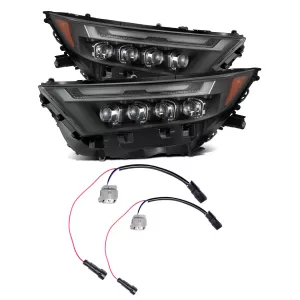 Toyota RAV4 - 2022 - SUV [All] (Black) (Sequential Turn Signal) (For Factory LED Projector Headlights With Decorative Trim and Halogen Turn Signals) (With LED Converter Harness)
