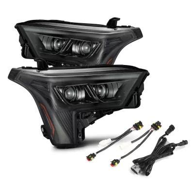 Toyota Sequoia - 2023 to 2026 - SUV [All] (Alpha Black) (Amber Sequential Turn Signal, and Amber DRL) (For Factory Reflector Headlights)