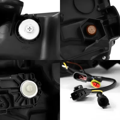 Toyota Sequoia - 2023 to 2026 - SUV [All] (Alpha Black) (Amber Sequential Turn Signal, and Amber DRL) (For Factory Reflector Headlights)