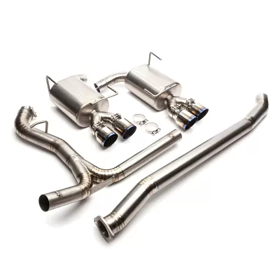Subaru Impreza - 2011 to 2014 - Sedan [WRX, WRX Limited, WRX Premium] (Full Titanium Cat-Back Exhaust System) (Quad Blued Titanium Tips)