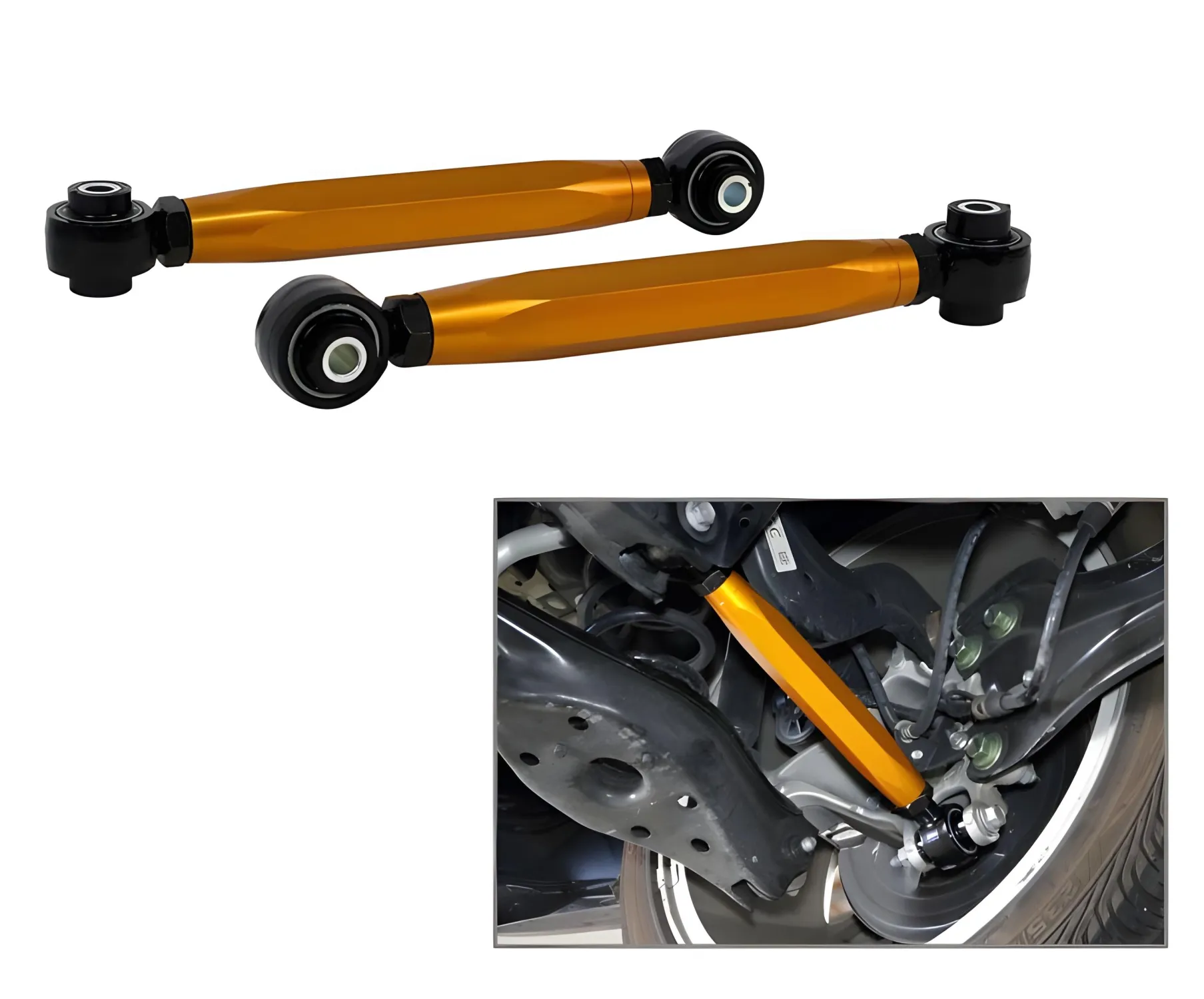GodSpeed Project Adjustable Rear Toe Arms – For Honda CR-V RD1 RD2 RD3 1997-2001