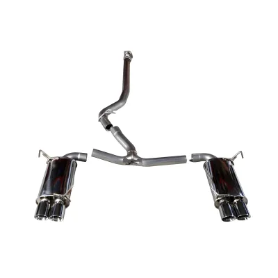 Subaru WRX STI - 2015 to 2021 - Sedan [All] (Gentlemans Exhaust V2) (Dual Mufflers) (Quad Polished Tips) (Un-Resonated)