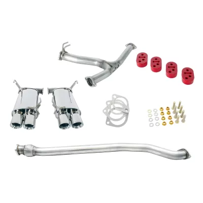 Subaru WRX - 2015 to 2021 - Sedan [All] (Dual Mufflers) (Quad Polished Tips) (Un-Resonated)