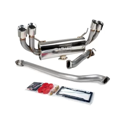 Subaru Impreza - 2011 to 2014 - Hatchback [WRX, WRX Limited, WRX Premium] (Single Muffler) (Quad Polished Tips) (Un-Resonated)