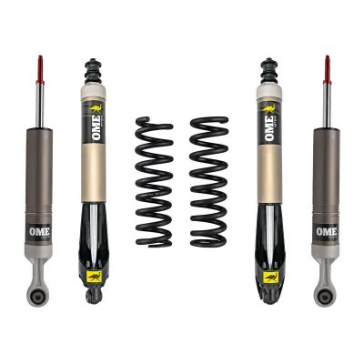 Toyota Tacoma - 2005 to 2015 - All [Base 2.7L 4WD, Base 4.0L 4WD, TRD PRO] (Front Medium Load / Rear Standard Load) (Rear No Lift) (Complete Front and Rear MT64 Kit) (Includes Front Adjustable Spring Perches) (Includes Front Springs) (Includes Rear Leaf Springs)