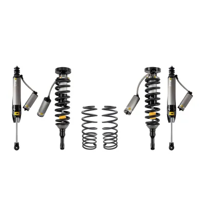 Toyota Tacoma - 2024 to 2025 - All [Limited, Limited Hybrid, SR 4WD, SR5 4WD, TRD Off Road, TRD Off Road Hybrid, TRD Pro, TRD Sport 4WD, TRD Sport Hybrid 4WD, Trailhunter] (Front Medium Load / Rear Standard Load) (Rear High Lift) (Front and Rear BP51 Kit) (Includes Adjustable Front Coilovers) (Includes Rear Shocks) (Includes Reservoir Brackets) (Includes Rear Springs)