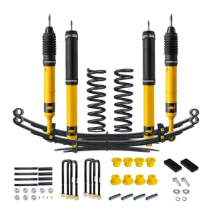 Toyota Tacoma - 2016 to 2023 - All [Limited, SR, SR5, TRD Off Road, TRD PRO, TRD Sport, Trail] with 2.7L/3.5L & 4WD (Standard Load) (High Lift) (Complete Front and Rear Nitro Plus Kit) (Includes Front Adjustable Spring Perches) (Includes Front Springs) (Includes Rear Leaf Springs)
