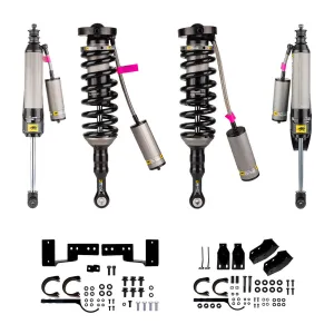 Toyota Tacoma - 2016 to 2023 - All [Limited, SR, SR5, TRD Off Road, TRD PRO, TRD Sport, Trail] with 2.7L/3.5L & 4WD (Front Medium Load / Rear Standard Load) (Front and Rear BP51 Kit) (Includes Adjustable Front Coilovers) (Includes Rear Shocks) (Includes Reservoir Brackets)