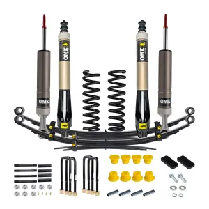 Toyota Tacoma - 2005 to 2015 - All [Base 2.7L 4WD, Base 4.0L 4WD, TRD PRO] (Front Medium Load / Rear Heavy Load) (Rear High Lift) (Complete Front and Rear MT64 Kit) (Includes Front Adjustable Spring Perches) (Includes Front Springs) (Includes Rear Leaf Springs)