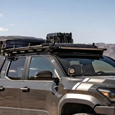 Toyota Tacoma - 2024 to 2025 - 4 Door Dbl Cab [All] (BASE Roof Rack) (ARB Integrit Textured Black Powder Coat Finish)