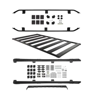 Toyota Land Cruiser - 2008 to 2021 - SUV [All] (BASE Roof Rack) (Trade Series) (Full Length) (ARB Integrit Textured Black Powder Coat Finish) (Includes Trade Side Rails)