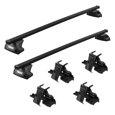 Acura MDX - 2014 to 2020 - SUV [All] (SquareBar Evo) (Black) (With OEM Flush Rails)
