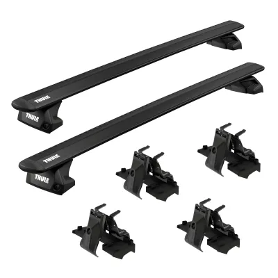 Honda Pilot - 2016 to 2022 - SUV [All] (WingBar Evo) (Black) (With OEM Flush Rails)