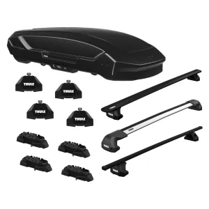 General Representation 10th Gen Honda Civic Thule Roof Rack Full Kit With Motion 3 L Cargo Box