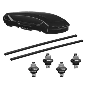 Toyota Tacoma - 2016 to 2023 - Dbl Cab [All] (SquareBar Evo) (Black) (With OEM Cross Bars)