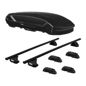 Toyota Highlander - 2014 to 2019 - SUV [All] (SquareBar Evo) (Black) (With OEM Mounting Points)