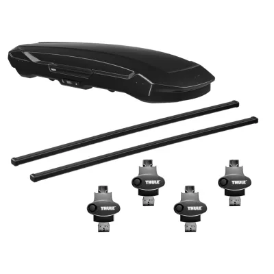 Toyota Sienna - 2011 to 2020 - Minivan [All] (SquareBar Evo) (Black) (With OEM Cross Bars)