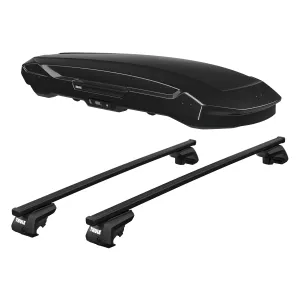 Toyota Sienna - 2021 to 2025 - Minivan [All] (SquareBar Evo) (Black) (With OEM Raised Rails)