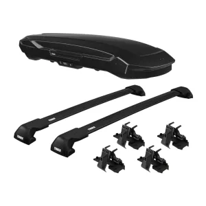 2019 Honda CRV Thule Motion 3 XL Low Cargo Box With Roof Rack Full Kit