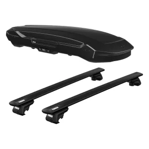 2019 Subaru Impreza Thule Motion 3 XL Low Cargo Box With Roof Rack Full Kit