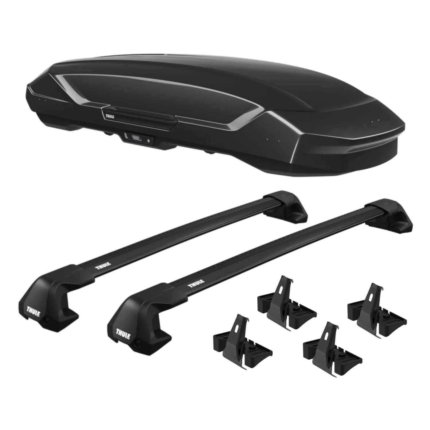 Thule Motion 3 XXL Cargo Box With Roof Rack Full Kit for 2022 ford ...