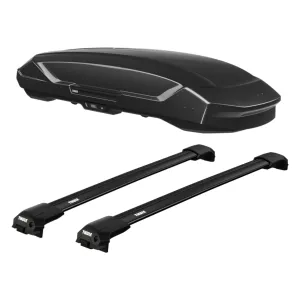 2017 Toyota RAV4 Thule Motion 3 XXL Cargo Box With Roof Rack Full Kit