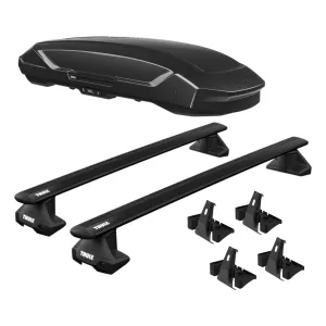 2026 Honda Civic Thule Motion 3 XXL Cargo Box With Roof Rack Full Kit