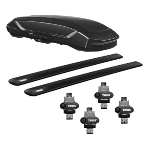 2021 Toyota Sienna Thule Motion 3 XXL Cargo Box With Roof Rack Full Kit