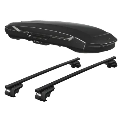 Toyota 4Runner - 2010 to 2024 - SUV [All] (SquareBar Evo) (Black) (With OEM Cross Bars)