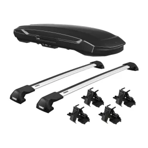 2015 Subaru Outback Thule Motion 3 XXL Low Cargo Box With Roof Rack Full Kit