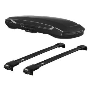 2017 Toyota RAV4 Thule Motion 3 XXL Low Cargo Box With Roof Rack Full Kit