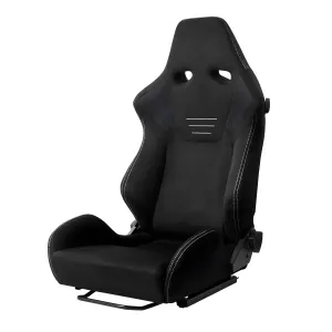 Universal (Black Suede Body) (Black Suede Inserts) (Silver Stitching)
