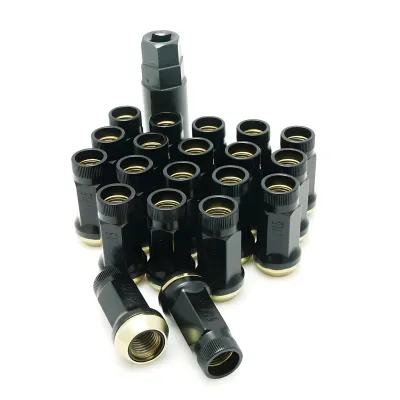 Universal (12 x 1.25) (20 Lug Nut Set) (Black)