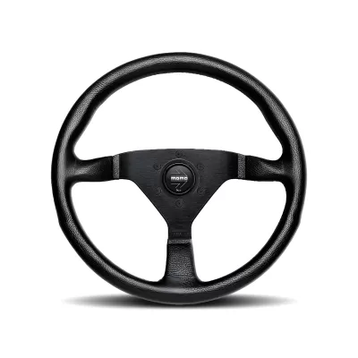 Universal (Montecarlo) (Black Center, Black Leather With Black Inner Stitching) (350mm Diameter) (1.5