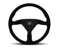 Universal (Montecarlo) (Black Center, Black Alcantra With Black Inner Stitching) (320mm Diameter) (1.5