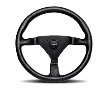 Universal (Montecarlo) (Black Center, Black Leather With Red Inner Stitching) (320mm Diameter) (1.5