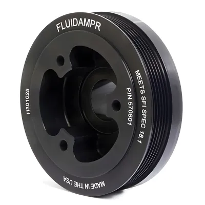 Toyota Tundra - 2000 to 2006 - 4 Door Acs Cab [Limited, Limited Stepside, SR5, SR5 Stepside] with 4.7L & 4WD/RWD _or_ 4 Door Ext Cab [Limited, SR5] with 4.7L & 4WD/RWD (Crank Pulley) (Black Zinc Chromate Anodized)